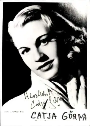 Ak Schauspielerin Catja Görna, Portrait, Autogramm