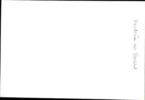 Ak Fernsehmoderatorin Heidrun von Goessel, Portrait, Autogramm