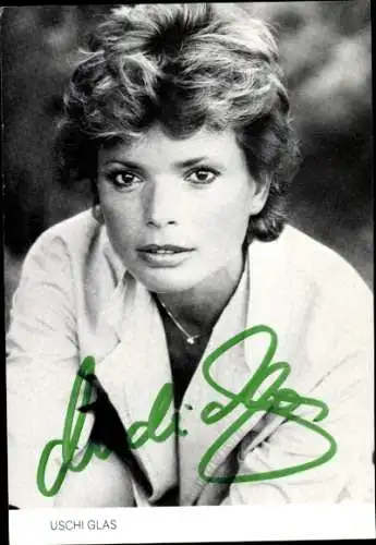 Ak Schauspielerin Uschi Glas, Portrait, Autogramm