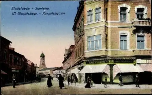 Ak Iwano Frankiwsk Stanisławów Stanislau Ukraine, Karpinskigasse, Ulica Karpinskiego