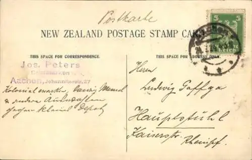 Briefmarken Ak Neuseeland, Siegel