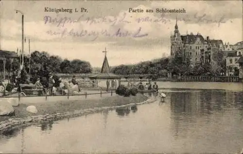 Ak Kaliningrad Königsberg Ostpreußen, Schlossteich