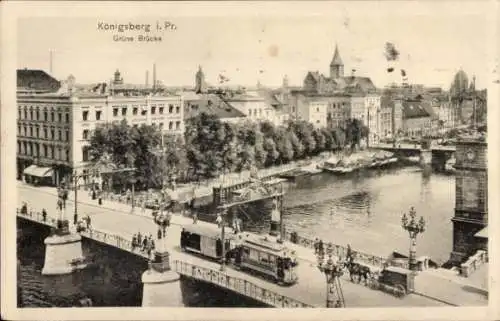 Ak Kaliningrad Königsberg Ostpreußen, Grüne Brücke