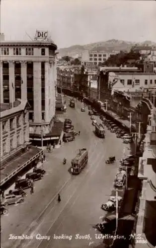 Ak Wellington Neuseeland, Lambton Quay looking south