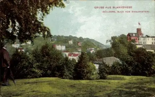Ak Hamburg Blankenese, Süllberg, Blick vom Bismarckstein