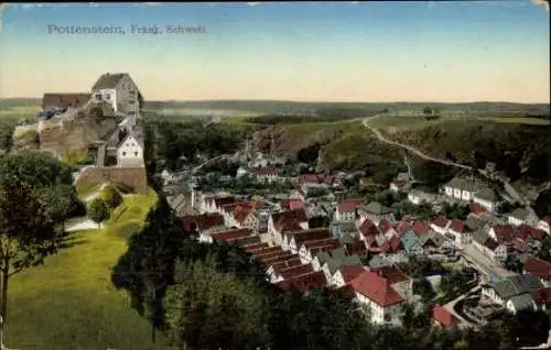 Ak Pottenstein in Oberfranken, Teilansicht