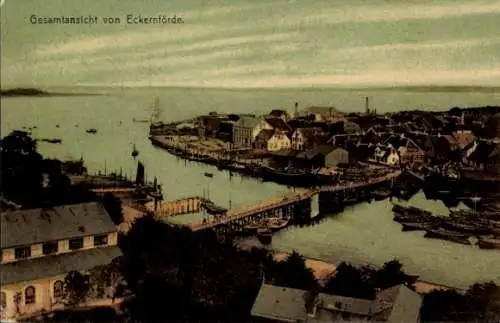 Ak Ostseebad Eckernförde, Gesamtansicht