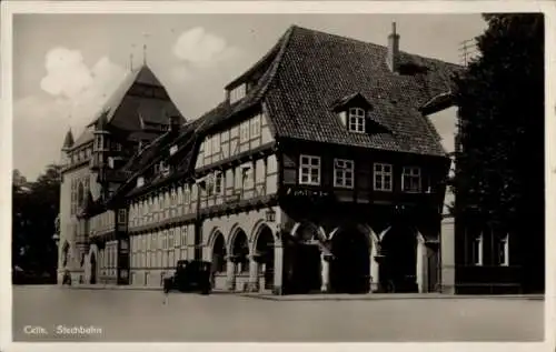 Ak Celle, Partie an der Stechbahn, Fachwerkhaus, Apotheke
