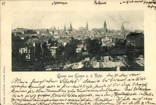 Ak Essen im Ruhrgebiet, Gesamtansicht