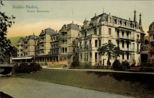 Ak Baden Baden am Schwarzwald, Hotel Stefanie