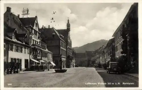 Ak Wolfach im Schwarzwald, Marktplatz