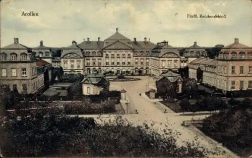 Ak Bad Arolsen in Hessen, fürstliches Residenzschloss