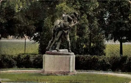 Ak Bad Kreuznach an der Nahe, Roseninsel, Durstdenkmal