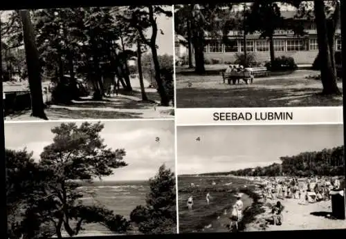 Ak Ostseebad Lubmin Vorpommern, Strandpromenade, Heim Adolf Diesterweg, Strand