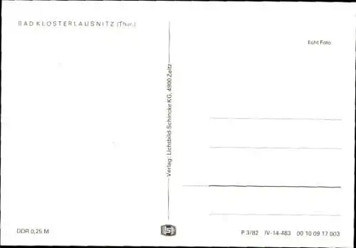 Ak Bad Klosterlausnitz in Thüringen, Teilansicht, Kirche