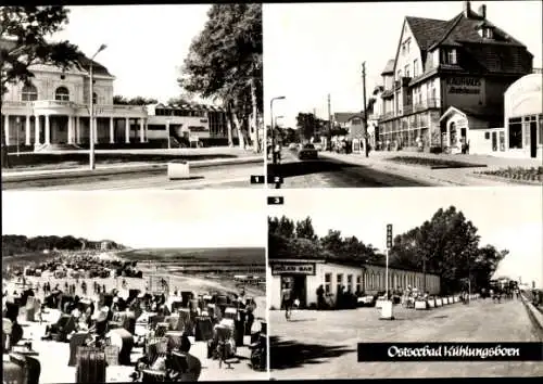 Ak Ostseebad Kühlungsborn, Meerwasserschwimmhalle, Maxim-Gorki-Straße, Strandpromenade