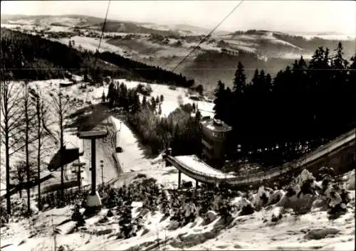 Ak Klingenthal im Vogtland Sachsen, Panorama, Aschberg-Schanze