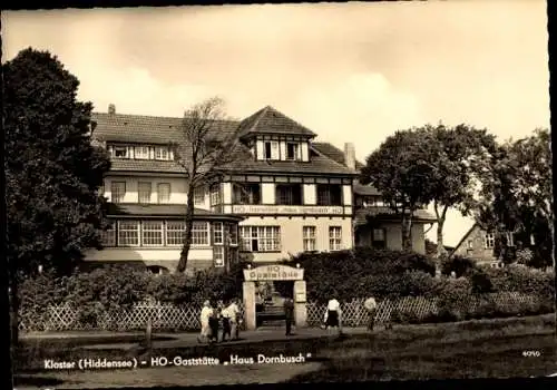 Ak Insel Hiddensee in der Ostsee, HO Gaststätte Haus Dornbusch