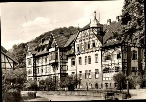 Ak Neustadt im Harz Harztor Thüringen, Kurhaus, Fachwerkhäuser