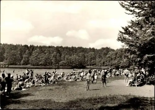 Ak Neuglobsow Stechlin Brandenburg, Stechlinsee, Badestrand