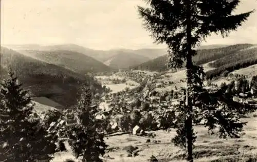 Ak Manebach Ilmenau in Thüringen, Gesamtansicht