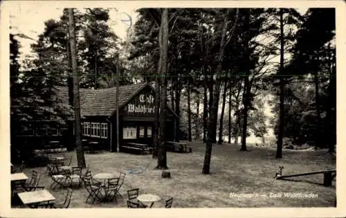 Ak Neuruppin in Brandenburg, Partie am Café Waldfrieden