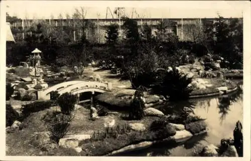 Foto Ak Berlin Charlottenburg Westend, Funkturm, Japanischer Garten