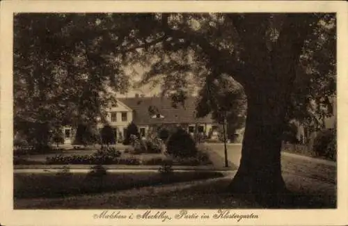 Ak Malchow, Klostergarten