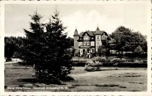 Ak Neustadt Gillersdorf Großbreitenbach in Thüringen, Hotel Hohe Tanne