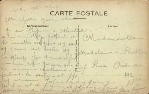 Ak Montdidier Somme, Ancien College