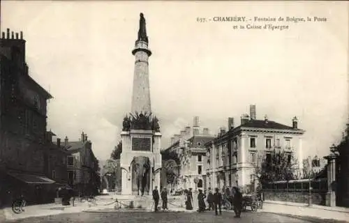 Ak Chambery Savoie, Fontaine de Boigne, Poste