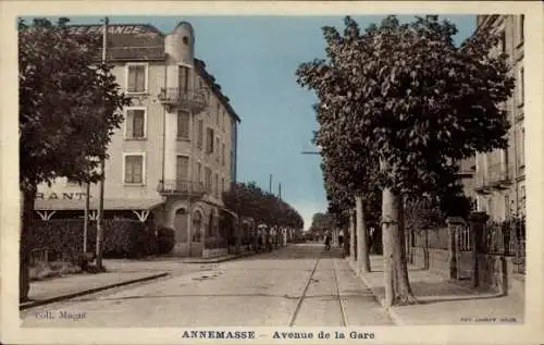 Ak Annemasse Haute Savoie, Avenue de la Gare