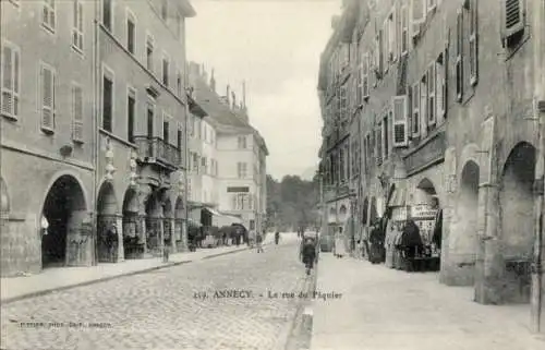 Ak Annecy Haute Savoie, Rue du Paquier