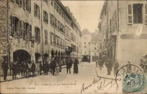 Ak Annecy Haute Savoie, Rue Notre Dame