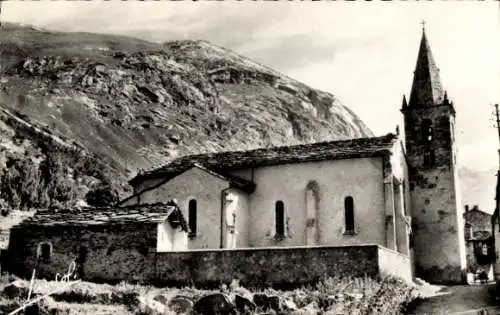 Ak Bonneval Savoie, Kirche, Friedhof