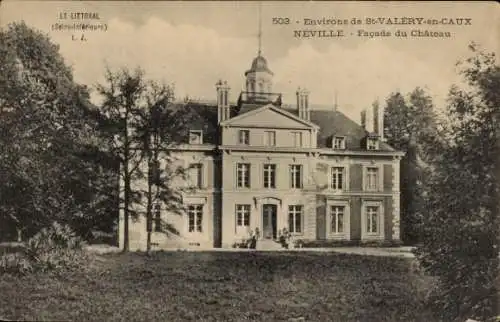 Ak Neville Seine Maritime, Schloss