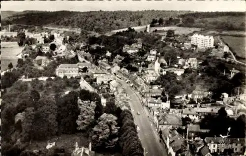 Ak Notre Dame de Bondeville Seine Maritime, Gesamtansicht, Route de Dieppe, Luftaufnahme