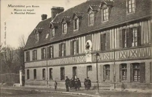 Ak Maromme Seine Maritime, Maison ou naquit le Marechal Pelissier, Fachwerk