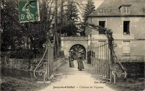 Ak Jouy le Châtel Seine et Marne, Chateau de Vigneau