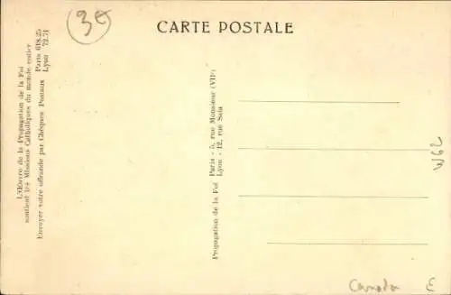 Ak Kanada, Canadian Far North Missions, Missionsoblate der Unbefleckten Jungfrau Maria