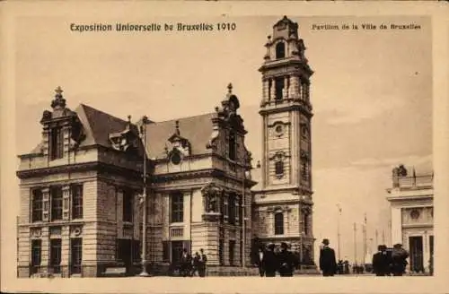 Ak Bruxelles Brüssel, Weltausstellung 1910, Pavillon der Stadt Brüssel