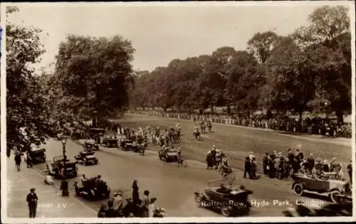 Ak London City England, Rotten Row, Hyde Park