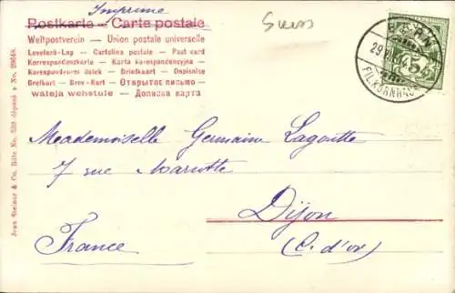 Buchstaben Ak Bern Stadt Schweiz, Ortsansichten, Denkmal, Brunnen