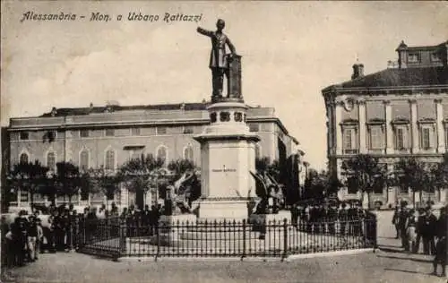 Ak Alessandria Piemonte, Monumento a Urbano Rattazzi