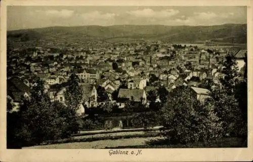 Ak Jablonec nad Nisou Gablonz an der Neiße Region Reichenberg, Gesamtansicht