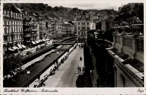 Ak Karlovy Vary Karlsbad Stadt, Mühlbrunnenkolonnade