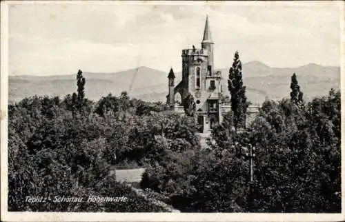 Ak Teplice Šanov Teplitz Schönau Region Aussig, Höhenwarte