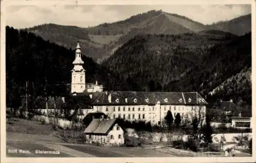 Ak Rein Gratwein Straßengel Steiermark, Blick zur Zisterzienserabtei, Stift