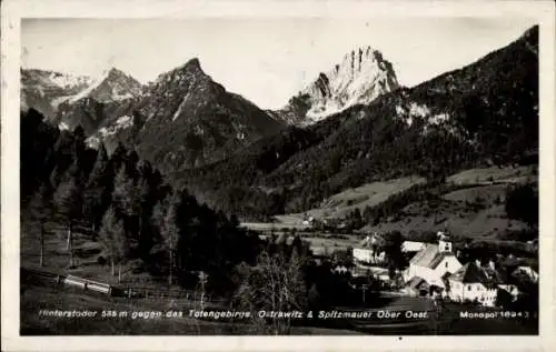 Ak Hinterstoder in Oberösterreich, Totengebirge, Ostrawitz, Spitzmauer