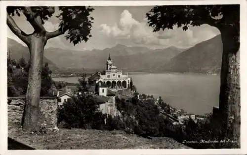 Ak Locarno Kanton Tessin Schweiz, Madonna del Sasso